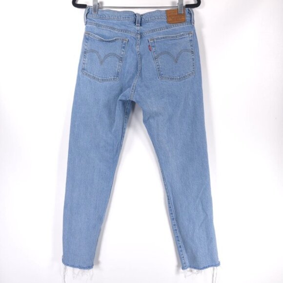 LEVI’S PREMIUM QUALITY CLOTHING WEDGIE Button Fly Jeans Raw Hem COTTON Size 29 - Picture 2 of 14